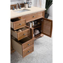 James Martin Savannah 48" Single Vanity Cabinet Driftwood with 3 cm Eternal Marfil Quartz Top 238-104-5211-3EMR