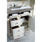 James Martin Bristol 36" Single Vanity Bright White with 3 cm Gray Expo Quartz Top 157-V36-BW-3GEX