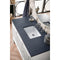 James Martin Athens 48" Single Vanity Cabinet Glossy White with 3 cm Charcoal Soapstone Quartz Top E645-V48-GW-3CSP