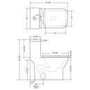 LessCare One-Piece Modern Toilet LT6 Single Flush