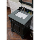 James Martin Brookfield 26" Antique Black Single Vanity with 3 cm Cala Blue Quartz Top 147-114-V26-AQB-3CBL