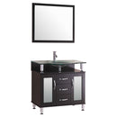 LessCare 30" Espresso Modern Vanity Cabinet Set - Style 1