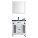 LessCare Vanity Cabinet White Modern 29.5"W LV1-30W