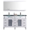 Vanity Cabinet White Modern 59"W LV1-60W LV1-60W