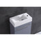 LessCare Vanity Cabinet Gray Modern 17.625" LV10-17G