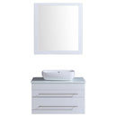 LessCare Vanity Cabinet White Modern 30"W LV11-30W