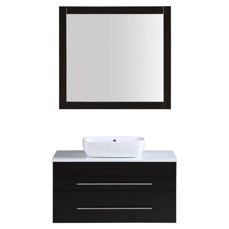 Vanity Cabinet Espresso Modern 36"W LV11-36B LV11-36B