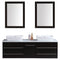 LessCare Vanity Cabinet Espresso Modern 60"W LV11-60B