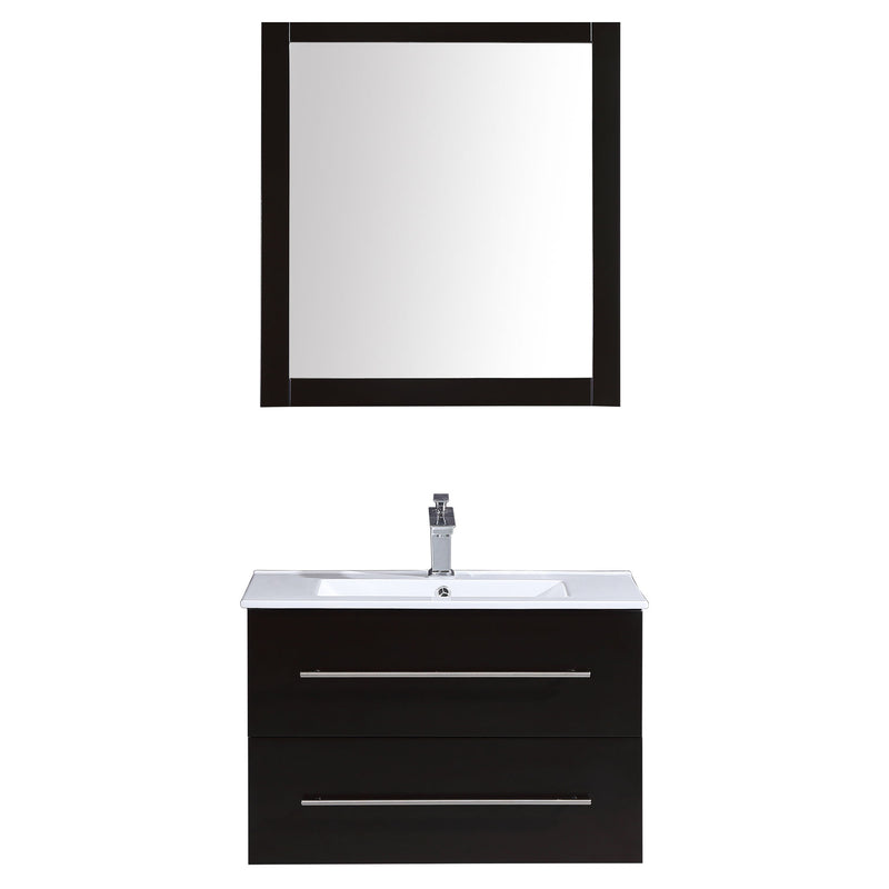 LessCare Vanity Cabinet Espresso Modern 29.875"W LV12-30B