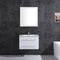 LessCare Vanity Cabinet White Modern 29.875" LV12-30W