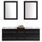 Vanity Cabinet Espresso Modern 60"W LV12-60B LV12-60B