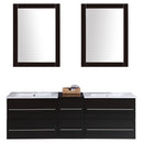 LessCare Vanity Cabinet Espresso Modern 60"W LV12-60B