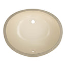 LessCare Bisque Ceramic Undermount Vanity Sink LV1512B