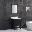 LessCare Vanity Cabinet Set Espresso 23.5" LV6-24B