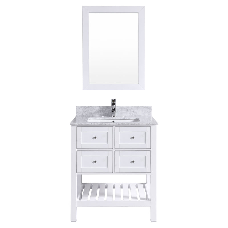 LessCare Vanity Cabinet Set White 29.5"W LV6-30W