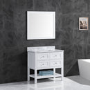 LessCare Vanity Cabinet Set White 29.5" LV6-30W