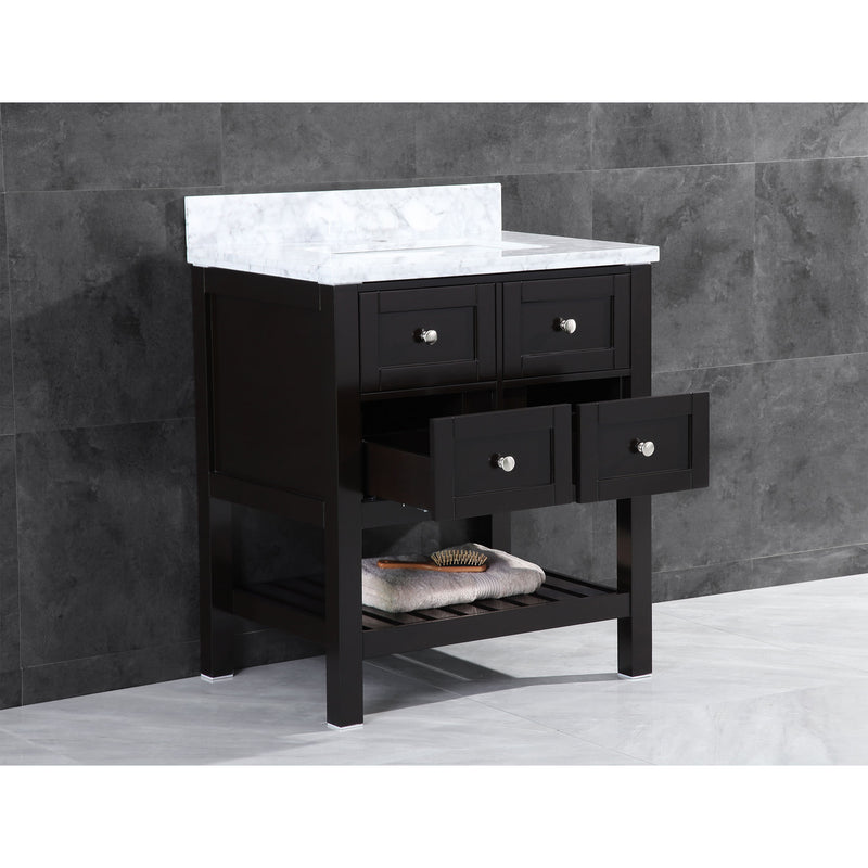 LessCare Vanity Cabinet Set Espresso 35.5" LV6-36B