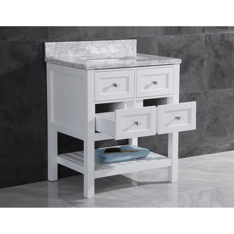 LessCare Vanity Cabinet Set White 35.5" LV6-36W