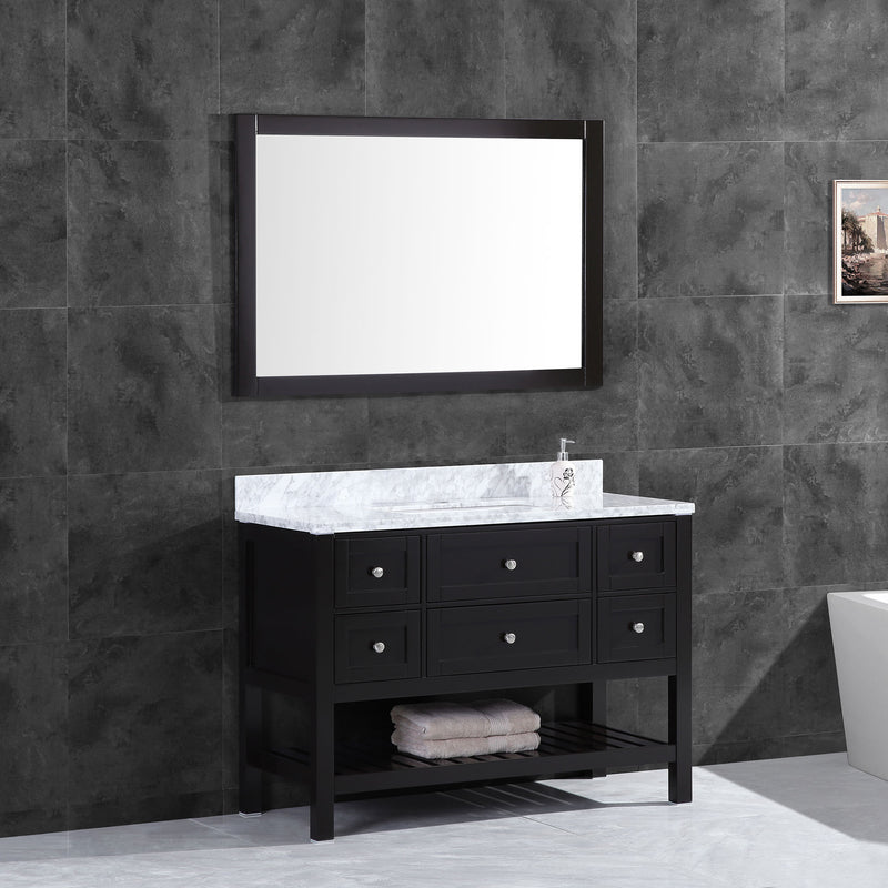 LessCare Vanity Cabinet Set Espresso 41.375" LV6-42B