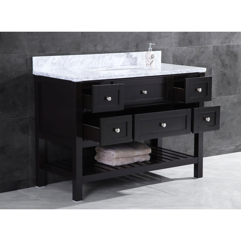 LessCare Vanity Cabinet Set Espresso 41.375" LV6-42B