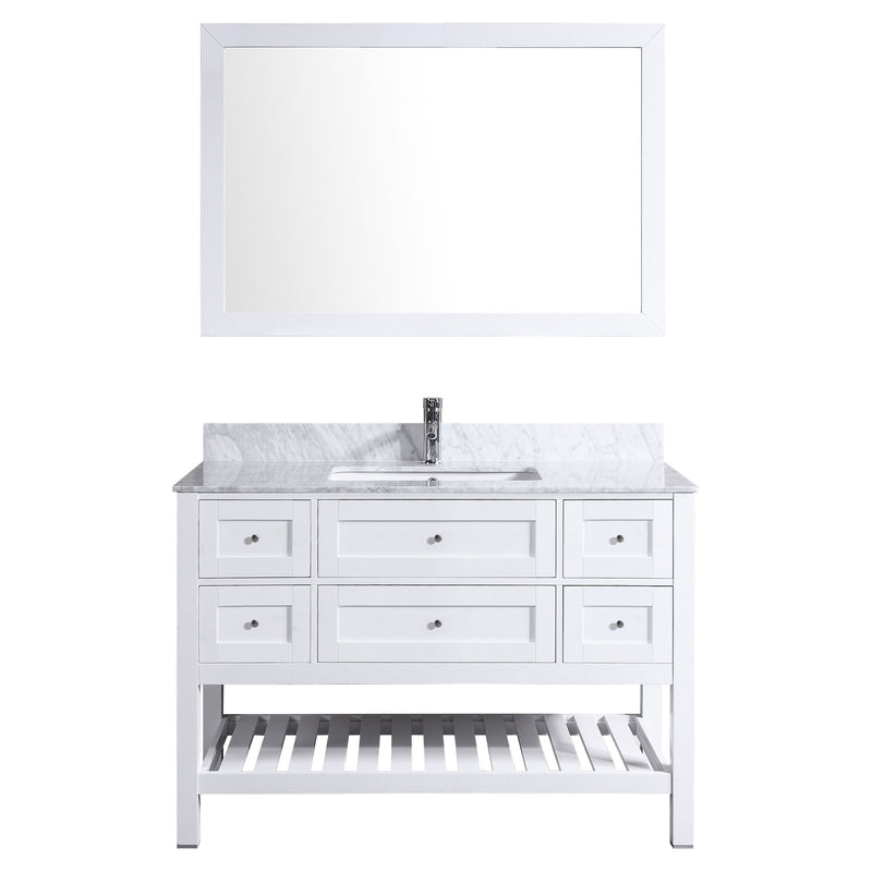 LessCare Vanity Cabinet Set White 41.375"W LV6-42W