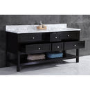 LessCare Vanity Cabinet Set Espresso 59" LV6-60B