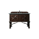 James Martin Balmoral 48" Single Vanity Cabinet Antique Walnut with 3 cm Cala Blue Quartz Top 150-V48-ANW-3CBL