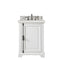 James Martin Providence 26" Single Vanity Cabinet Bright White with 3 cm Eternal Serena Quartz Top 238-105-V26-BW-3ESR