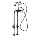 Cambridge Plumbing Clawfoot Tub Freestanding Gooseneck Faucet Hand Held Shower Combo BRZ