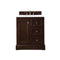 James Martin De Soto 30" Single Vanity Burnished Mahogany with 3 cm Classic White Quartz Top 825-V30-BNM-3CLW