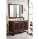 James Martin Athens 48" Single Vanity Cabinet Mid Century Acacia with 3 cm Eternal Serena Top E645-V48-MCA-3ESR