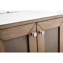 James Martin Chianti 24" Single Vanity Cabinet Whitewashed Walnut with White Glossy Resin Countertop E303-V24-WW-WG