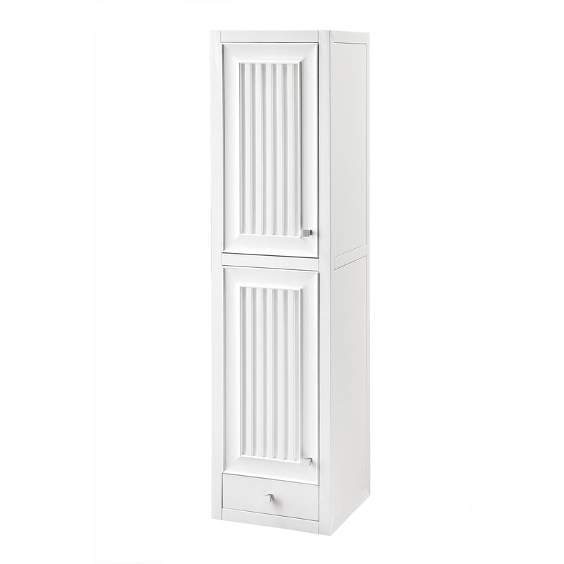 James Martin Athens 36" Single Vanity Cabinet Glossy White with 3 cm Cala Blue Top E645-V36-GW-3CBL