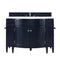 James Martin Brittany 46" Single Vanity Victory Blue with 3 cm Classic White Quartz Top 650-V46R-VBL-CLW