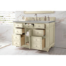 James Martin Bristol 48" Single Vanity Vintage Vanilla with 3 cm Eternal Serena Quartz Top 157-V48-VV-3ESR