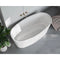 Bemma Mira 59" L x 30" W Freestanding Soaking Solid Surface Bathtub