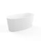 Bemma Mira 59" L x 30" W Freestanding Soaking Solid Surface Bathtub