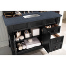 James Martin Brookfield 48" Antique Black Single Vanity with 3 cm Charcoal Soapstone Quartz Top 147-114-5236-3CSP