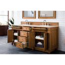 James Martin Bristol 72" Double Vanity Saddle Brown with 3 cm Eternal Marfil Quartz Top 157-V72-SBR-3EMR