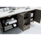 James Martin Metropolitan 72" Double Vanity Silver Oak with 3 cm Ethereal Noctis Quartz Top 850-V72-SOK-3ENC