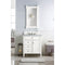 James Martin Brittany 30" Single Vanity Bright White with 3 cm Carrara Marble Top 650-V30-BW-3CAR