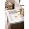 James Martin Chianti 20" Single Vanity Cabinet Whitewashed Walnut with White Glossy Composite Countertop E303V20WWWG