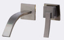 ALFI Brushed Nickel Single Lever Wall Mounted Bathroom Faucet AB1256-BN