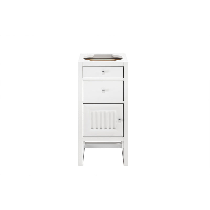 James Martin Athens 36" Single Vanity Cabinet Glossy White with 3 cm Cala Blue Top E645-V36-GW-3CBL