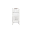 James Martin Athens 60" Single Vanity Cabinet  Glossy White with 3 cm Cala Blue Top E645-V60S-GW-3CBL