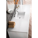 James Martin Athens 60" Single Vanity Cabinet Glossy White with 3 cm Classic White Quartz Top E645-V60S-GW-3CLW