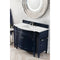 James Martin Brittany 46" Single Vanity Victory Blue with 3 cm Classic White Quartz Top 650-V46R-VBL-CLW