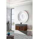 James Martin Mercer Island 36" Single Vanity Coffee Oak Matte Black with Dusk Gray Glossy Composite Top 389-V36-CFO-MB-DGG