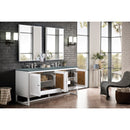 James Martin Athens 72" Double Vanity Cabinet Glossy White with 3 cm Cala Blue Top E645-V72-GW-3CBL