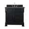 James Martin Brookfield 36" Antique Black Single Vanity with 3 cm Charcoal Soapstone Quartz Top 147-114-5536-3CSP